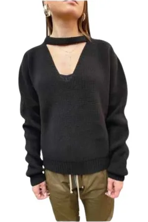 Rick Owens Dame, Strikkevarer, Svart, L