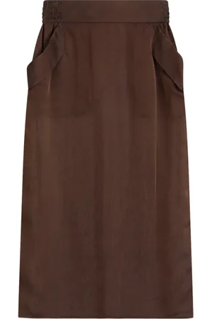 Saint Laurent Dame, Skjørt, Brun, M