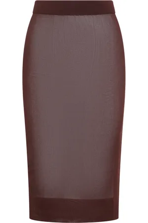 Saint Laurent Dame, Skjørt, Brun, S