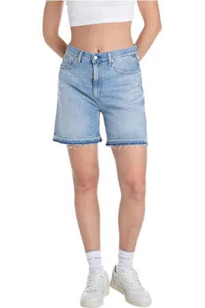Replay Dame, Shorts, Blå, W26