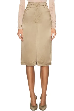 Saint Laurent Dame, Skjørt, Brun, M