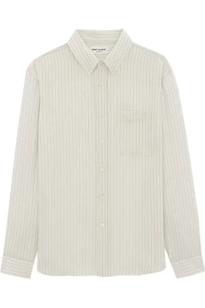 Saint Laurent Herre, Skjorter, Hvit, L