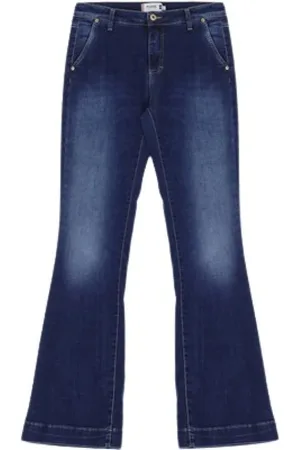 Please Dame, Jeans, Blå, XL