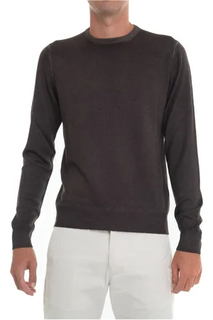 Gran Sasso Herre, Strikkevarer, Brun, 4XL