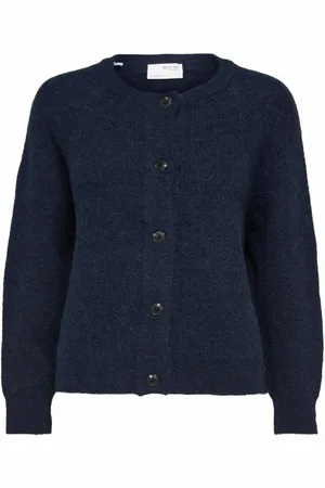 SELECTED Dame, Strikkevarer, Blå, XL