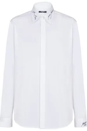 Balmain Herre, Skjorter, Hvit, XL