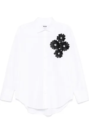 Msgm Dame, Bluser & Skjorter, Hvit, S