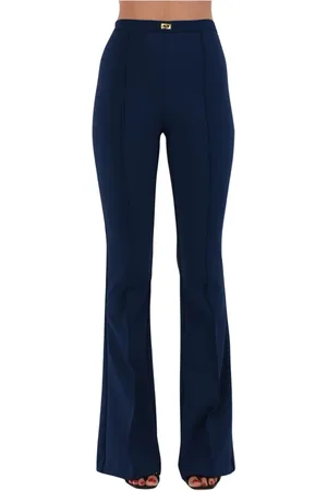Elisabetta Franchi Dame, Bukser, Blå, XL