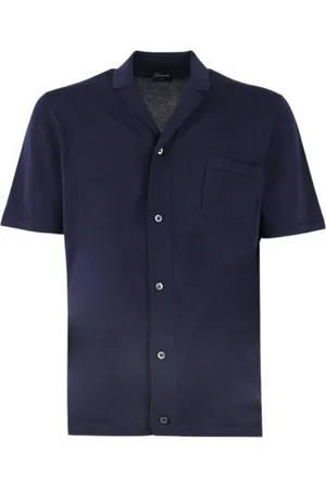 DRUMOHR Herre, Skjorter, Blå, 2XL