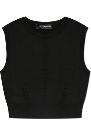 Dolce & Gabbana Dame, Strikkevarer, Svart, XS