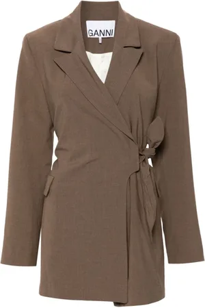Ganni Dame, Jakker, Brun, L