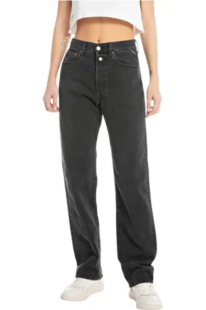 Replay Dame, Jeans, Svart, W32 L30