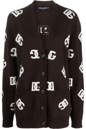 Dolce & Gabbana Dame, Strikkevarer, Brun, XS