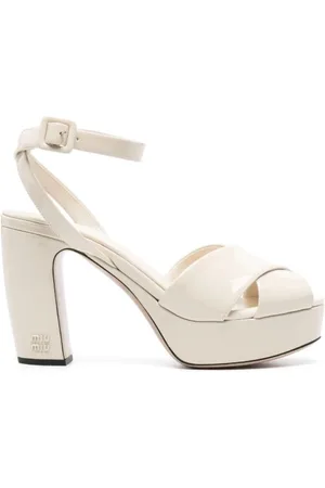 Miu Miu Dame, Sko, Hvit, 40 EU