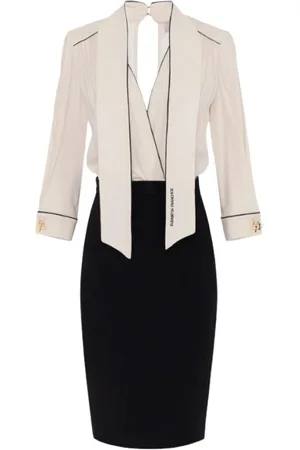 Elisabetta Franchi Dame, Kjoler, Hvit, XL