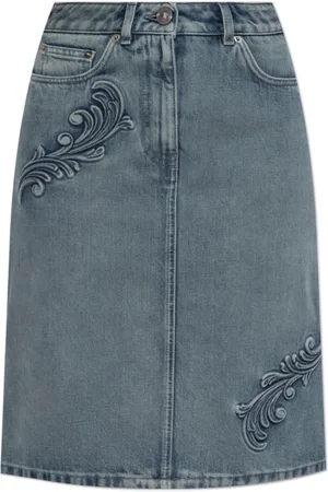 VERSACE Dame, Skjørt, Blå, XS