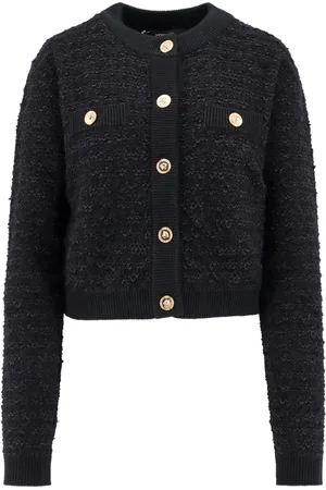 VERSACE Dame, Strikkevarer, Svart, S