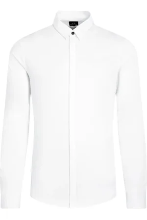 Armani Exchange Herre, Skjorter, Hvit, XS
