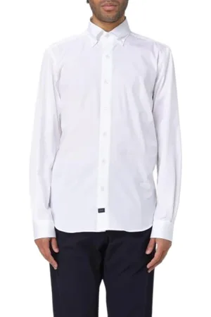 FAY Herre, Skjorter, Hvit, XL