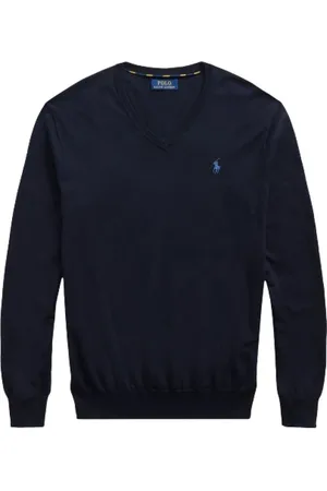 Ralph Lauren Herre, Strikkevarer, Blå, XL