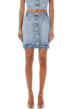 Balmain Dame, Skjørt, Blå, M