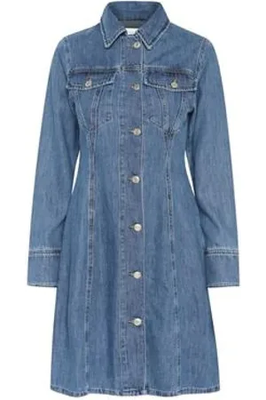 INWEAR Dame, Kjoler, Blå, XL