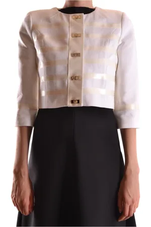 Elisabetta Franchi Dame, Jakker, Hvit, L
