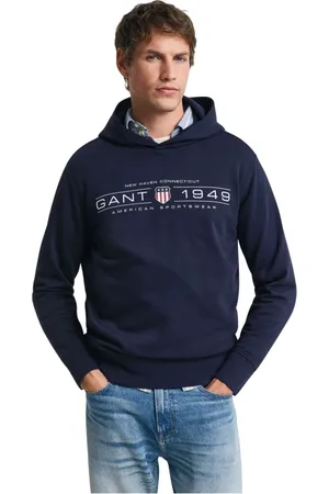 GANT Herre, Gensere & Hettegensere, Blå, XL