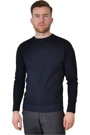 Paul & Shark Herre, Strikkevarer, Blå, 2XL