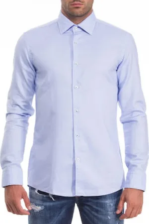 HUGO BOSS Herre, Skjorter, Blå, L