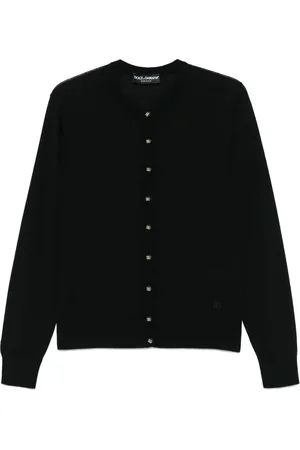 Dolce & Gabbana Dame, Strikkevarer, Svart, XL