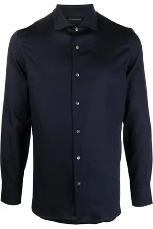 Emporio Armani Herre, Skjorter, Blå, 3XL