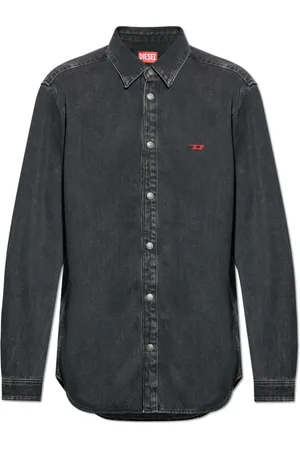 Diesel Herre, Skjorter, Grå, 2XL