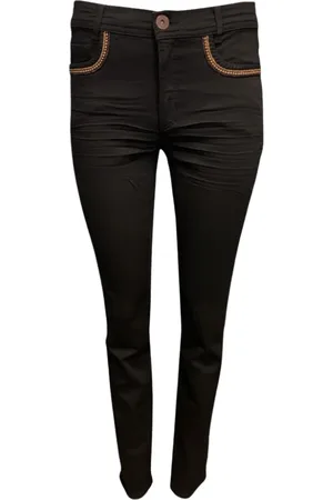 2-Biz Dame, Jeans, Svart, L