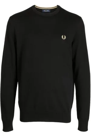 Fred Perry Herre, Strikkevarer, Svart, XL