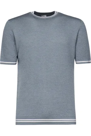 ELEVENTY Herre, Strikkevarer, Blå, 3XL