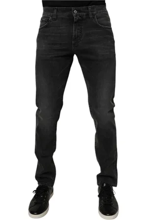 Dolce & Gabbana Herre, Jeans, Svart, 2XL
