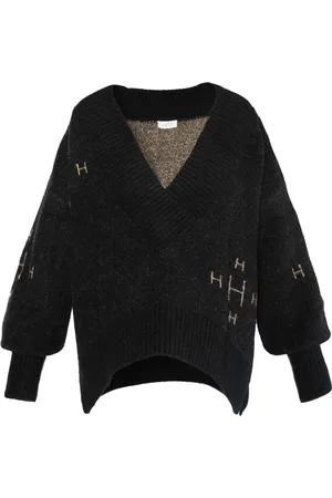 Hest Hést, Dame, Strikkevarer, Svart, L/XL