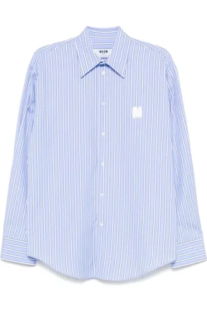 Msgm Herre, Skjorter, Blå, L