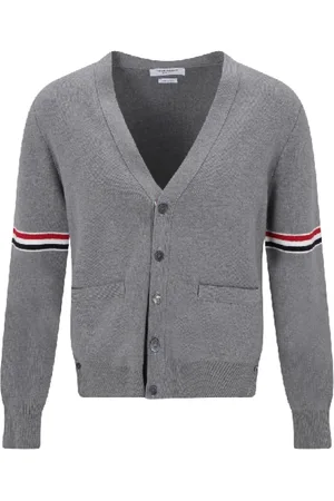 Thom Browne Herre, Strikkevarer, Grå, L