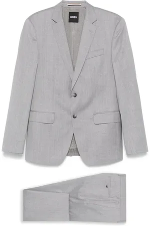 HUGO BOSS Herre, Dress, Grå, L