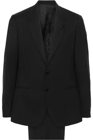LARDINI Herre, Dress, Svart, 2XL
