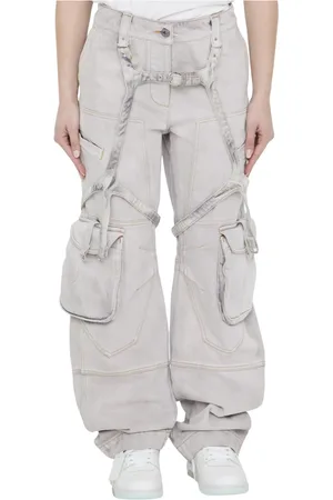 OFF-WHITE Dame, Jeans, Hvit, W26