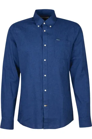 Barbour Herre, Skjorter, Blå, 3XL