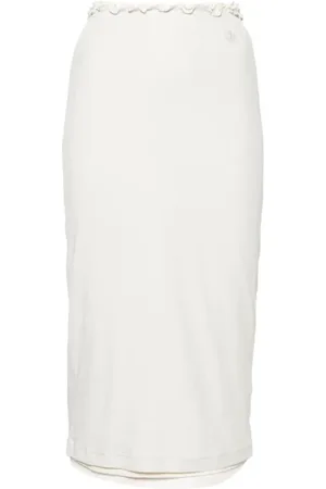 Jil Sander Dame, Skjørt, Hvit, M