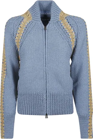 ERMANNO SCERVINO Dame, Strikkevarer, Blå, S