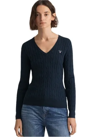 GANT Dame, Strikkevarer, Blå, S