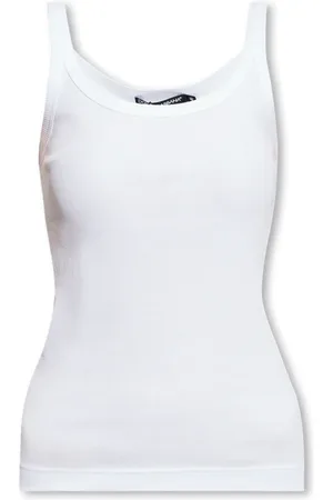 Dolce & Gabbana Dame, Topper, Hvit, 2XS
