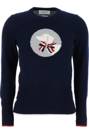 Thom Browne Dame, Strikkevarer, Blå, S