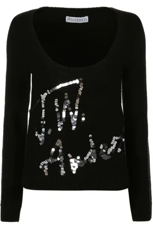 J.W.Anderson Dame, Strikkevarer, Svart, L